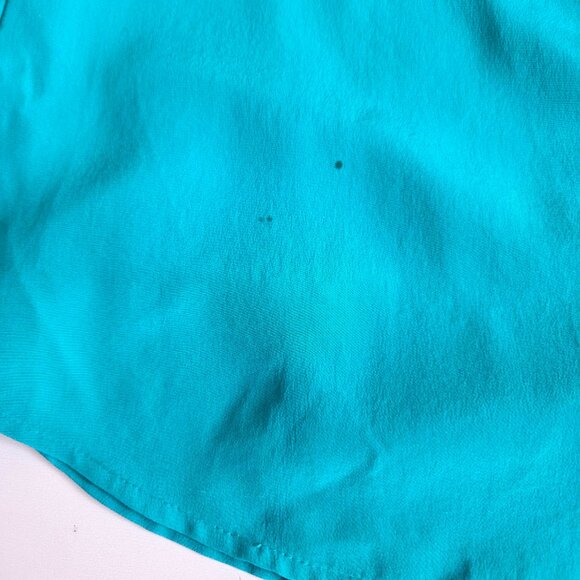 J.Crew 100% silk till color button down long sleeves shirt/blouse. - Picture 8 of 8